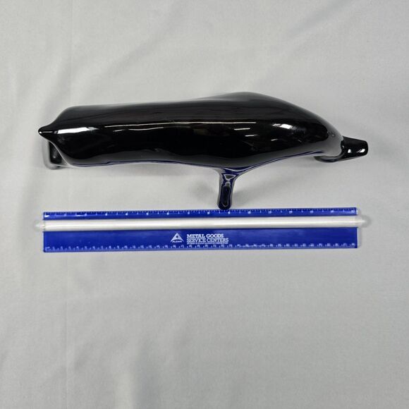 Mid Century Mod MCM Style Animal Sculpture Figurine Black Ceramic Deer Giraffe - Picture 7 of 10